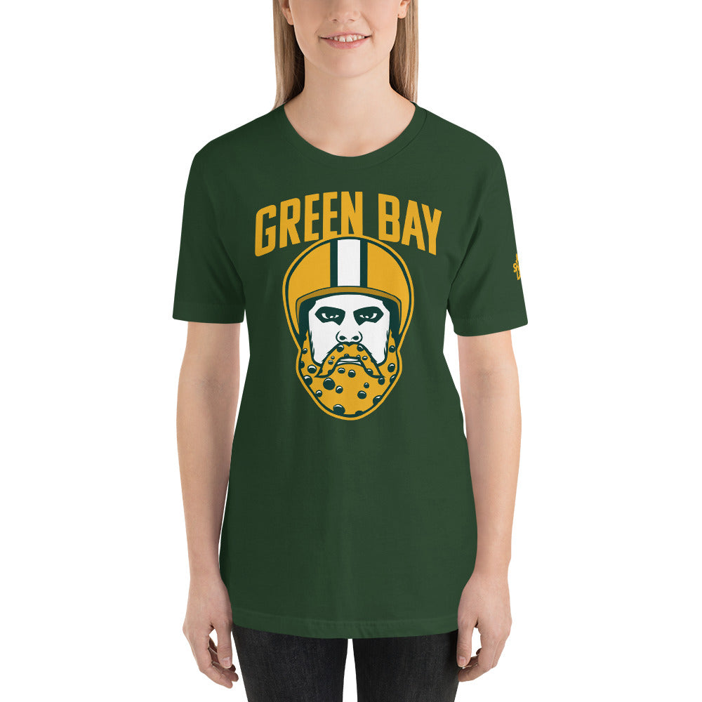 Green Bay Cheese Beard Short-Sleeve Unisex T-Shirt