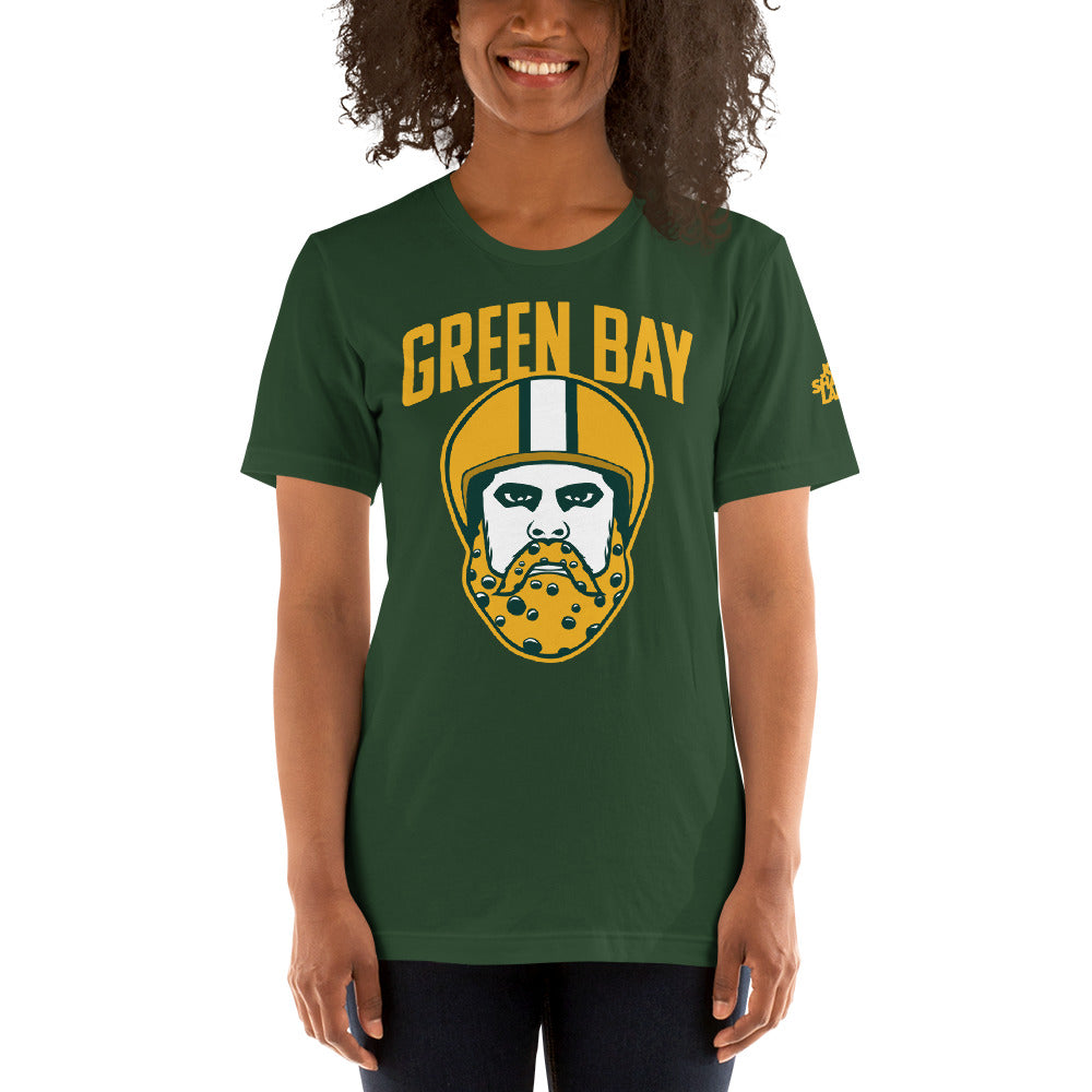 Green Bay Cheese Beard Short-Sleeve Unisex T-Shirt